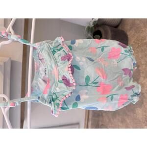 Carter's Floral Baby Romper 6 Months